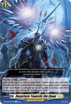 Departure Towards the Dawn [D Format] (V.1 - Rare) - Blazing Dragon Reborn