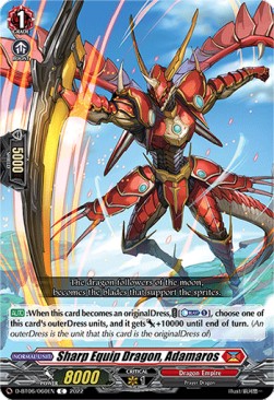 Sharp Equip Dragon, Adamaros [D Format] - Blazing Dragon Reborn
