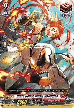 Blaze Sense Monk, Hakumee [D Format] - Blazing Dragon Reborn