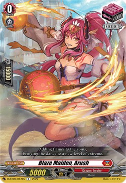 Blaze Maiden, Arush [D Format] - Blazing Dragon Reborn