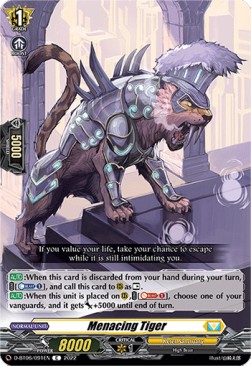 Menacing Tiger [D Format] - Blazing Dragon Reborn