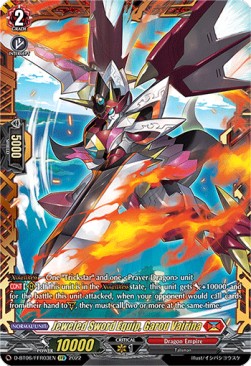 Jeweled Sword Equip, Garou Vairina [D Format] (V.2 - Feature Rare) - Blazing Dragon Reborn