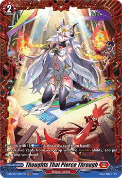 Thoughts That Pierce Through [D Format] (V.2 - Feature Rare) - Blazing Dragon Reborn
