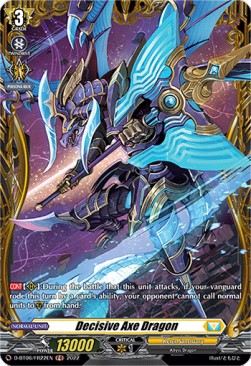Decisive Axe Dragon [D Format] (V.2 - Feature Rare) - Blazing Dragon Reborn