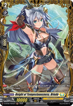 Knight of Tempestuousness, Vriede [D Format] (V.2 - Feature Rare) - Blazing Dragon Reborn
