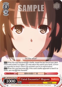Fated Encounter? Megumi (V.1 - Trial Deck) - Saekano: How to Raise a Boring Girlfriend