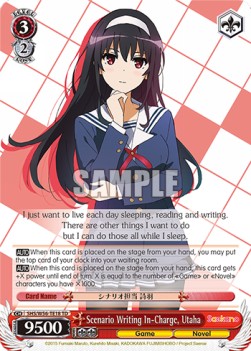 Scenario Writing In-Charge, Utaha (V.1 - Trial Deck) - Saekano: How to Raise a Boring Girlfriend