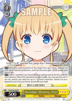 Nostalgic Memory, Eriri - Saekano: How to Raise a Boring Girlfriend