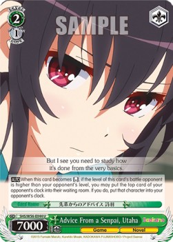 Advice From a Senpai, Utaha - Saekano: How to Raise a Boring Girlfriend