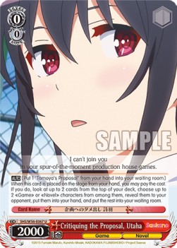 Critiquing the Proposal, Utaha - Saekano: How to Raise a Boring Girlfriend