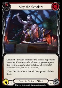 Slay the Scholars (Red) (Regular) - Dynasty