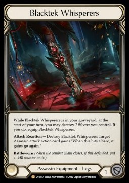 Blacktek Whisperers (Rainbow Foil) - Dynasty