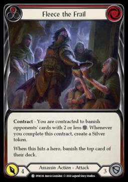 Fleece the Frail (Red) (Regular) - Dynasty