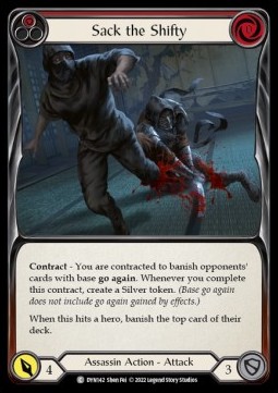 Sack the Shifty (Red) (Rainbow Foil) - Dynasty
