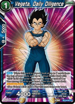 Vegeta, Daily Diligence - Fighter's Ambition