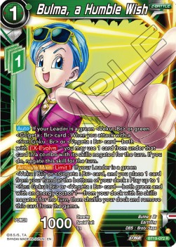 Bulma, a Humble Wish - Fighter's Ambition