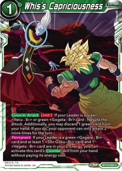 Whis's Capriciousness - Fighter's Ambition