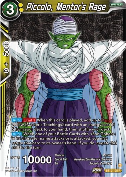 Piccolo, Mentor's Rage - Fighter's Ambition