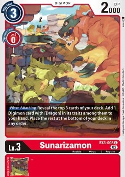 Sunarizamon (EX3-003) - Draconic Roar