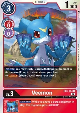 Veemon (EX3-004) - Draconic Roar