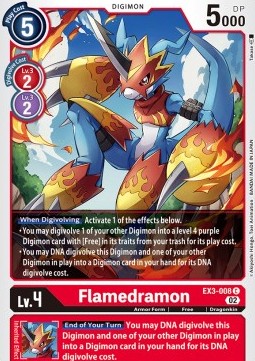 Flamedramon (EX3-008) - Draconic Roar