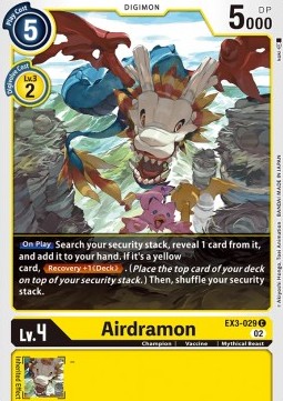Airdramon (EX3-029) - Draconic Roar