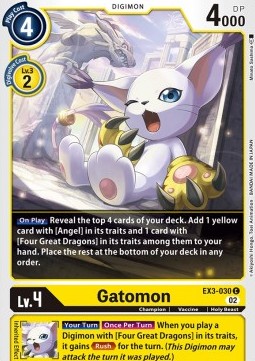 Gatomon (EX3-030) - Draconic Roar