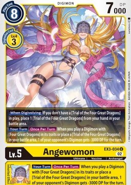 Angewomon (EX3-034) - Draconic Roar