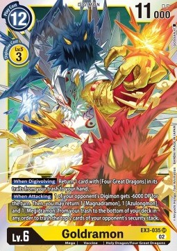 Goldramon (EX3-035) (V.1) - Draconic Roar