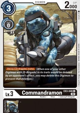 Commandramon (EX3-046) - Draconic Roar