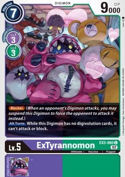 ExTyrannomon (EX3-060) - Draconic Roar