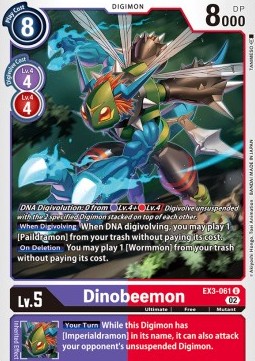 Dinobeemon (EX3-061) (V.1) - Draconic Roar