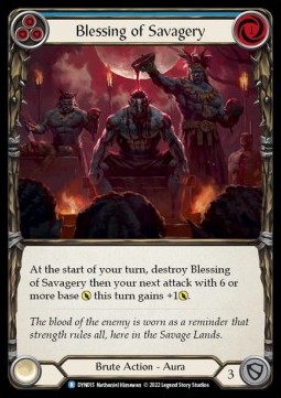 Blessing of Savagery (Blue) (Regular) - Dynasty