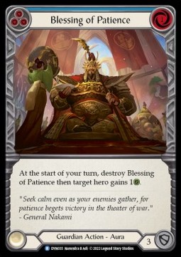 Blessing of Patience (Blue) (Regular) - Dynasty