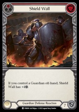 Shield Wall (Red) (Rainbow Foil) - Dynasty