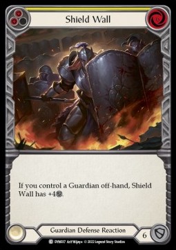 Shield Wall (Yellow) (Rainbow Foil) - Dynasty
