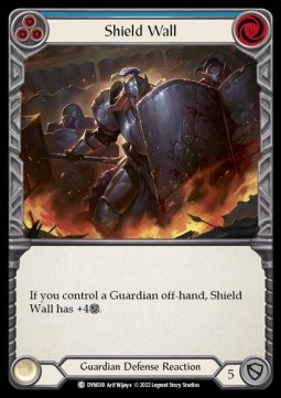 Shield Wall (Blue) (Rainbow Foil) - Dynasty