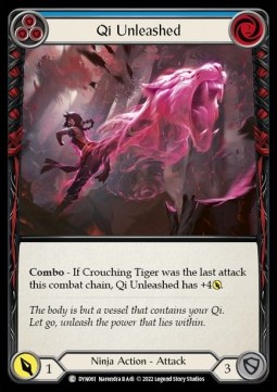Qi Unleashed (Blue) (Rainbow Foil) - Dynasty