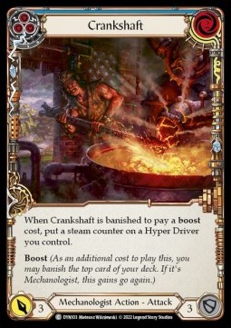 Crankshaft (Blue) (Rainbow Foil) - Dynasty