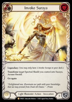 Invoke Suraya // Suraya, Archangel of Knowledge (Rainbow Foil) - Dynasty
