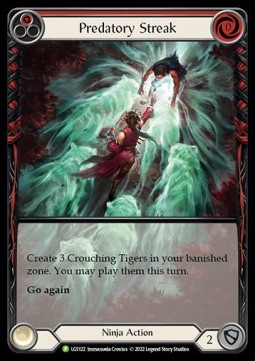 Predatory Streak (Red) (Extended Art Rainbow Foil) - LGS Promos