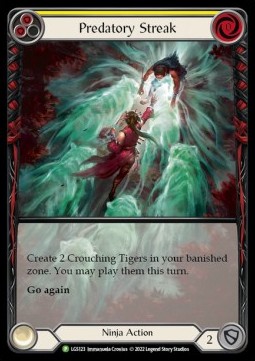 Predatory Streak (Yellow) (Extended Art Rainbow Foil) - LGS Promos