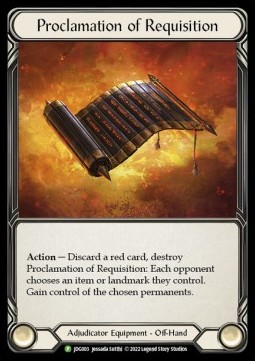 Proclamation of Requisition (Cold Foil) - Judge Promos