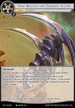 Twin Deathscythe, Severing Scythe // Deathscythe Chronogear - The Underworld of Secrets