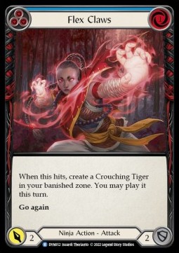 Flex Claws (Blue) (Rainbow Foil) - Dynasty