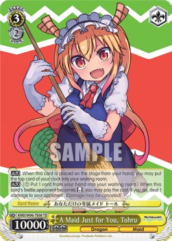 A Maid Just for You, Tohru (V.1 - Trial Deck) - Miss Kobayashi’s Dragon Maid