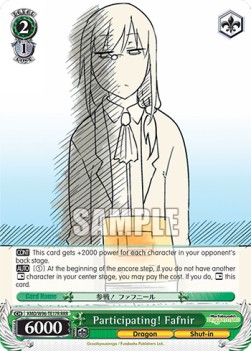 Participating! Fafnir (V.2 - Triple Rare) - Miss Kobayashi’s Dragon Maid