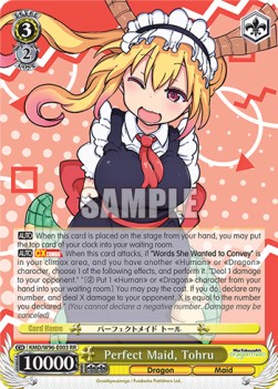 Perfect Maid, Tohru (V.1 - Double Rare) - Miss Kobayashi’s Dragon Maid