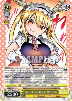 Leave the Cooking to Me! Tohru (V.1 - Uncommon) - Miss Kobayashi’s Dragon Maid