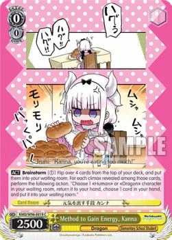 Method to Gain Energy, Kanna (V.1 - Common) - Miss Kobayashi’s Dragon Maid